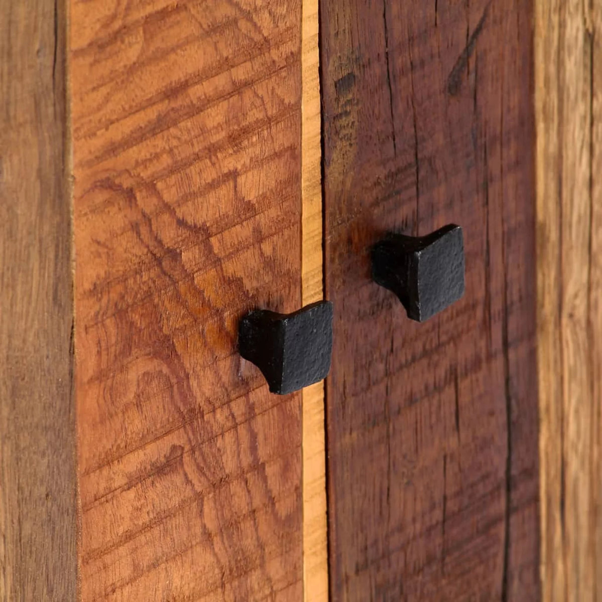 Side Cabinet Solid Reclaimed Wood and Steel N6488