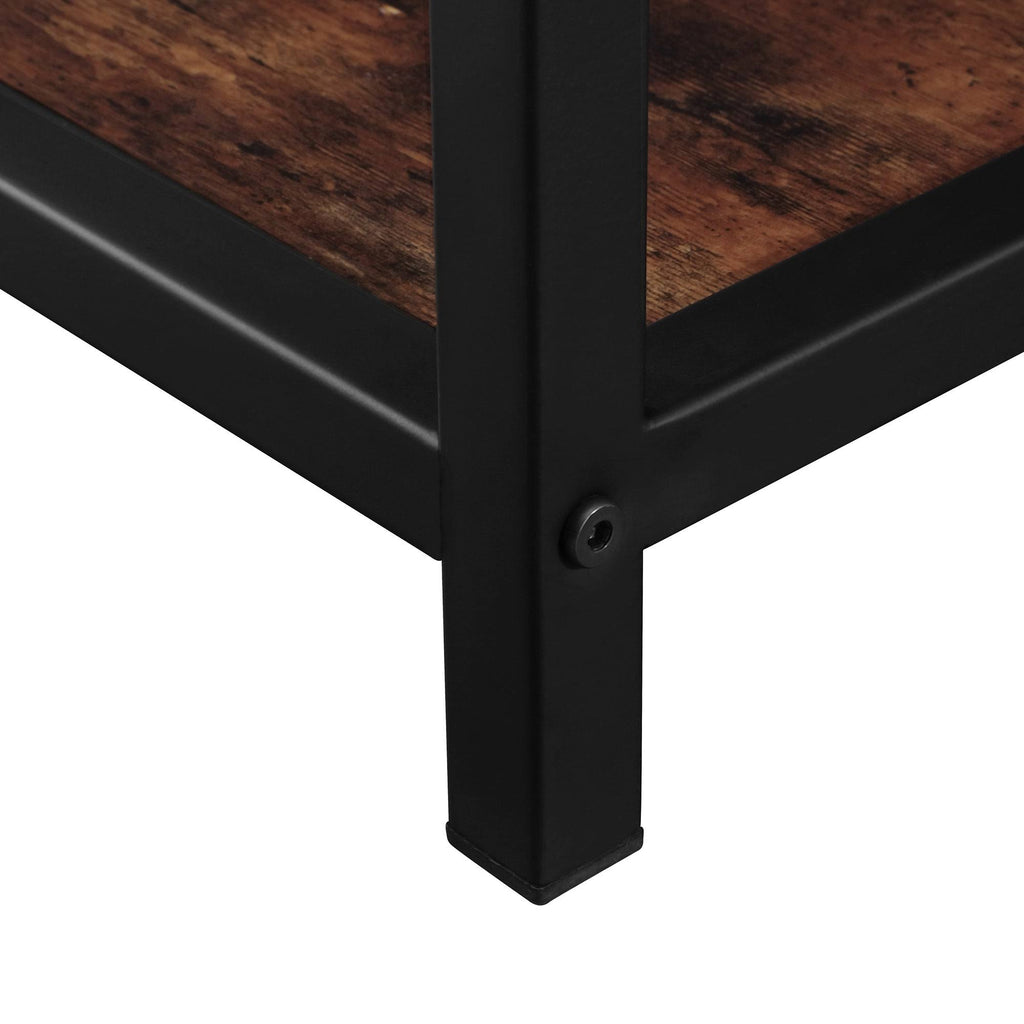 4-Tier Open Shelf Bookcase Brown O75626