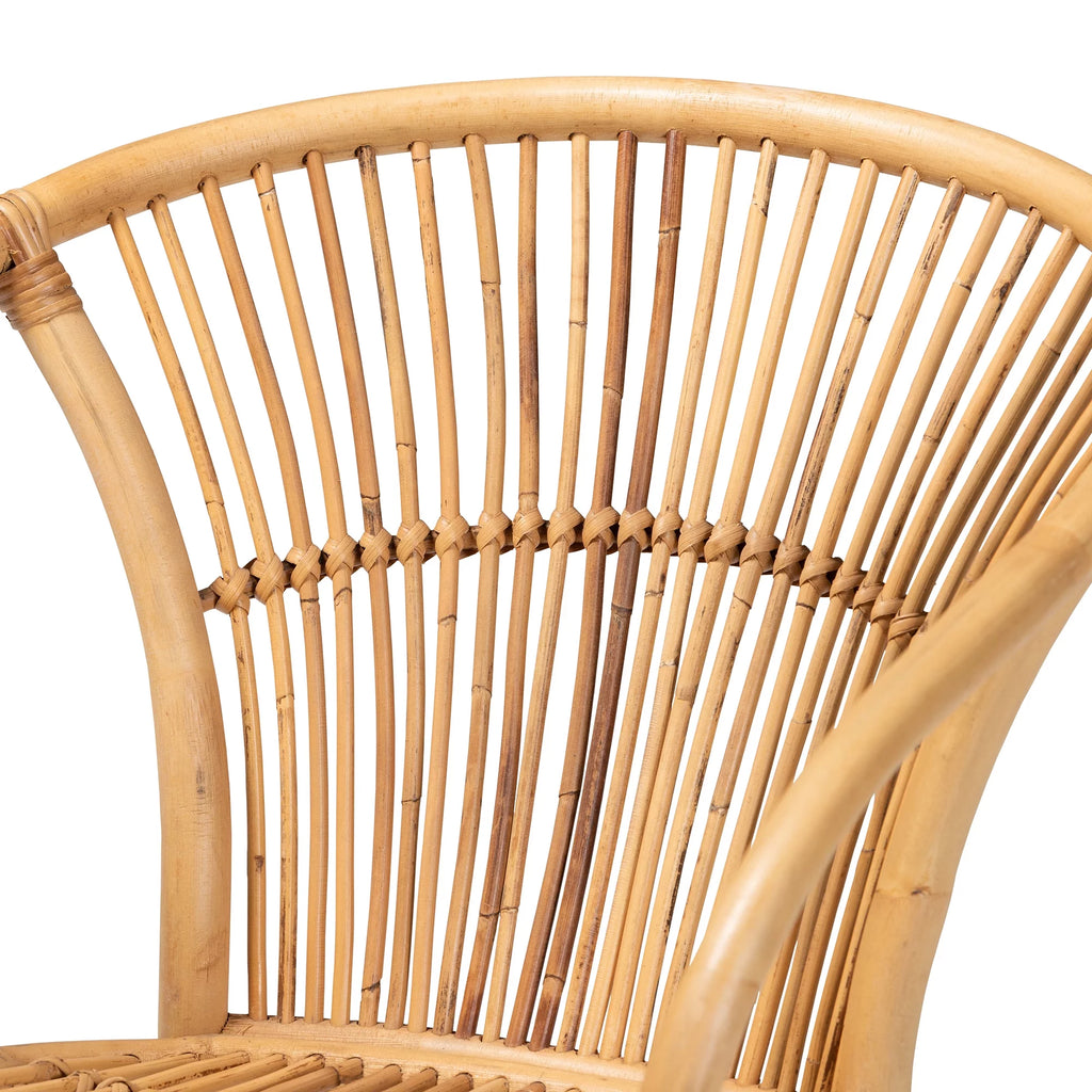 Natural Brown Rattan Dining Chair W684038