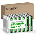 16-Pack 3500mAh Lithium AA Batteries 1.5V Non-Rechargeable I2690