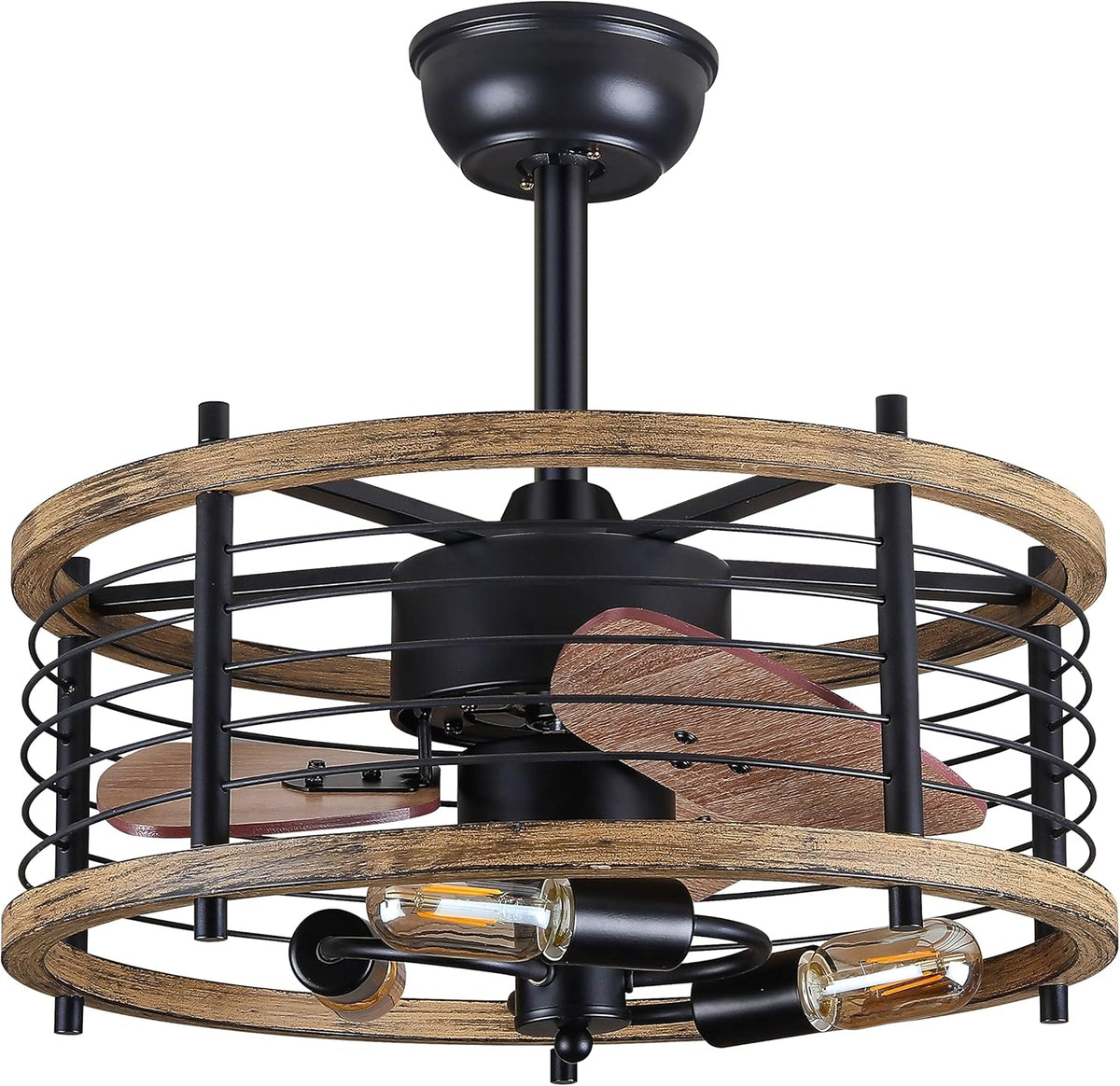 20-inch Caged Ceiling Fan with Light U440