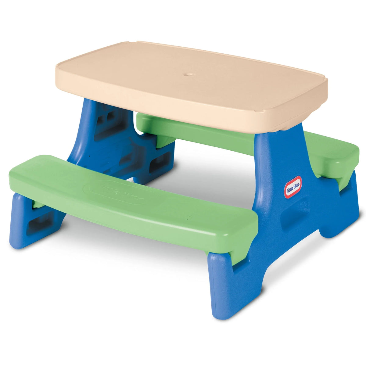 Blue Green Kids Picnic Table with Umbrella V9262