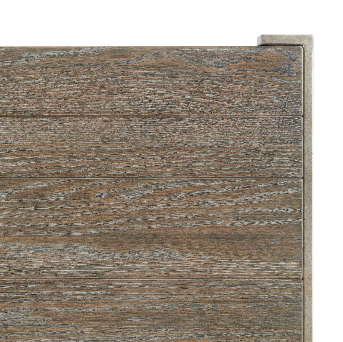 Graphite Gray Wood/Metal End Table with Shelf S648