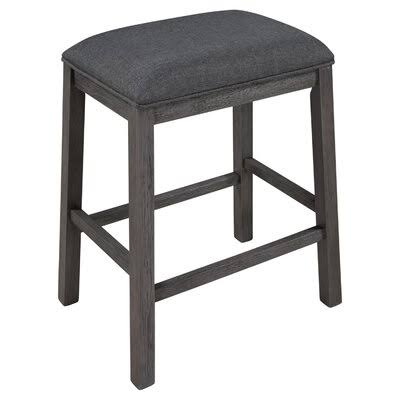 Gray Laurel Foundry 2-Piece Counter Height Wood Kitchen Dining Stools F5747
