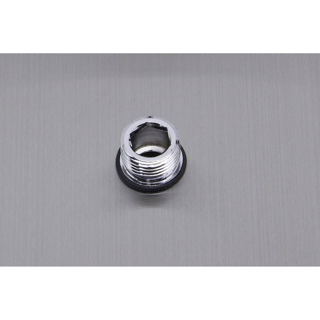20x22 Round Brushed Solid Stainless Steel Rain Shower Head Q539305