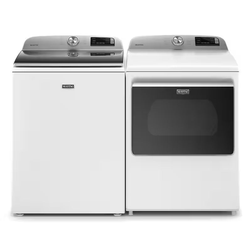 White Gas Dryer with Hamper Door T184789