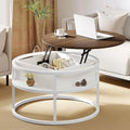 Round Lift Top Coffee Table Grey Y16456