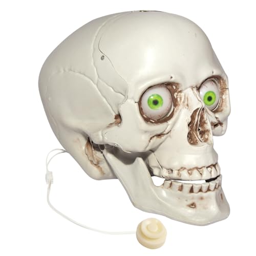 Sound Activated LED Skull Halloween Decoration Z284585