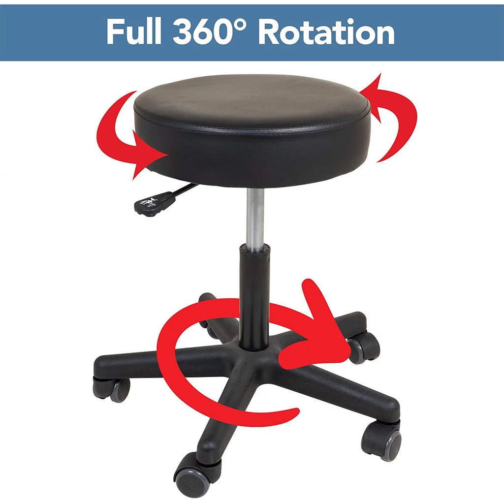 Round Adjustable Rolling Stool Q5662