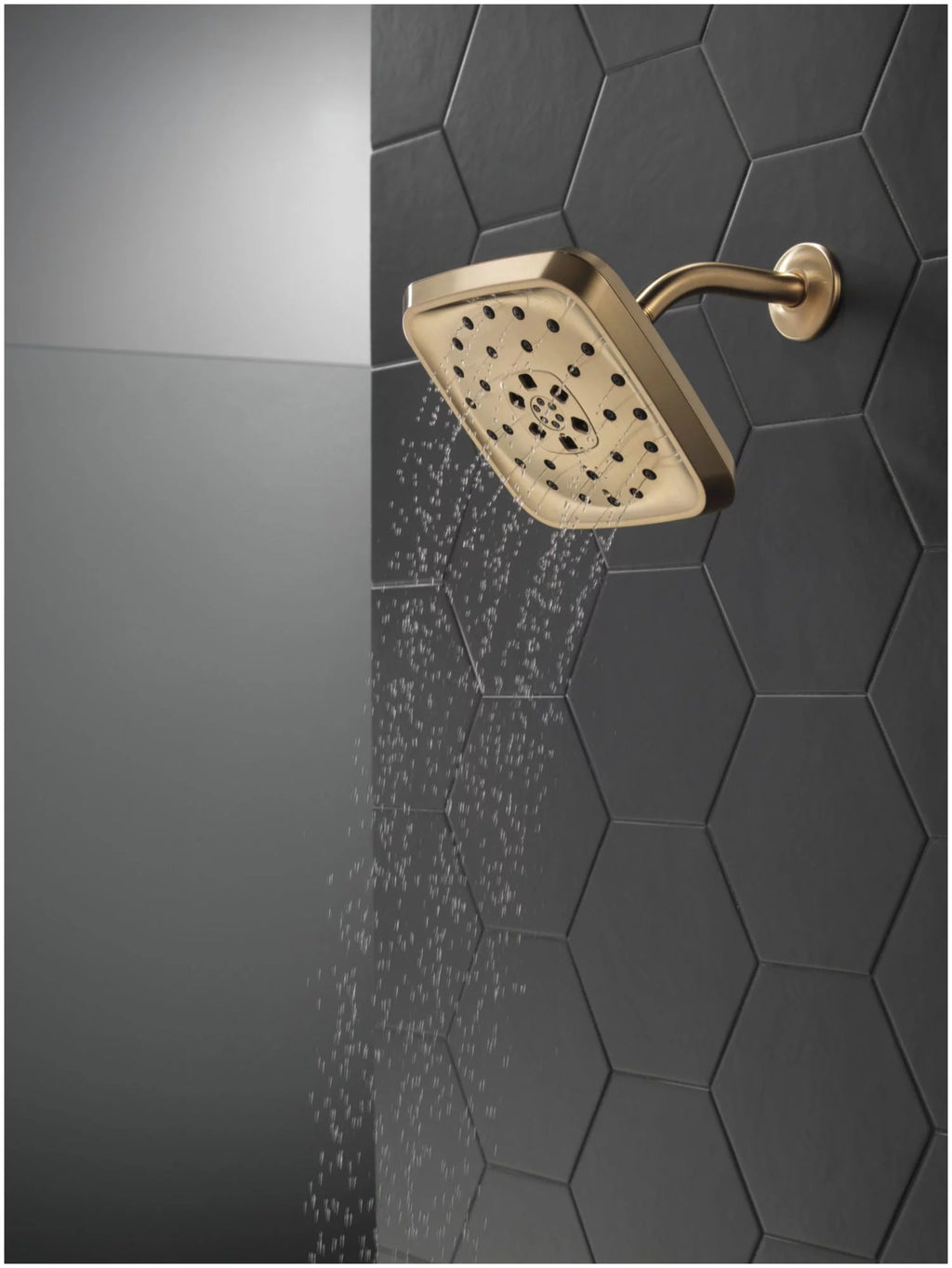 Square 1.75 GPM Multi Function Rain Shower Head T87710