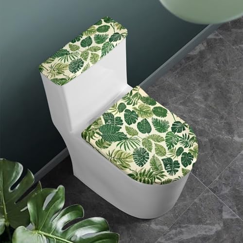 Polyester Fabric Christmas Theme Toilet Seat Cover Set G537
