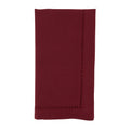 Burgundy Hemstitch Border Dinner Napkin Set of 12 Z471