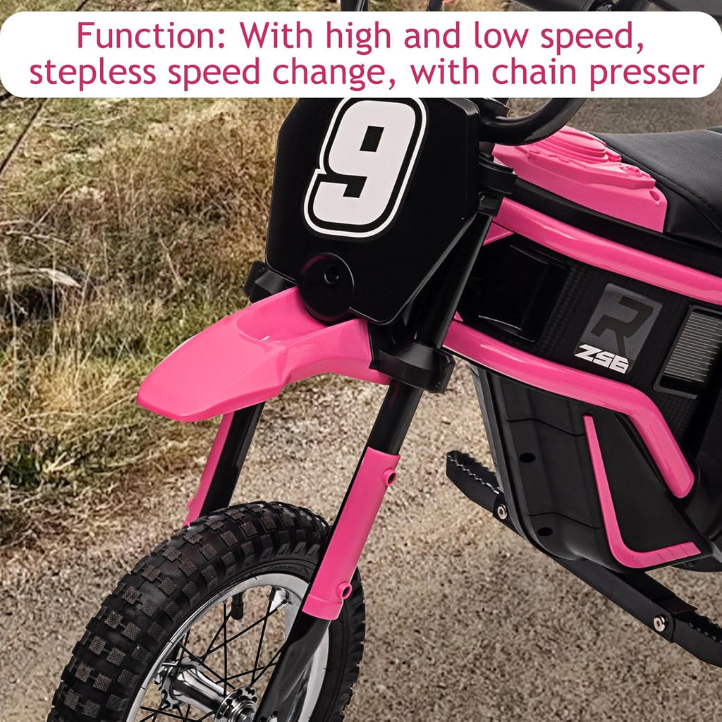 24V Electric Dirt Bike, Pink E584
