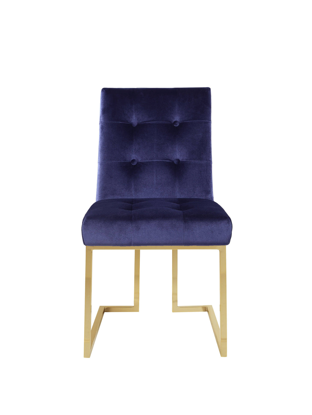 Navy Tufted Velvet Dining Side Chair A36226