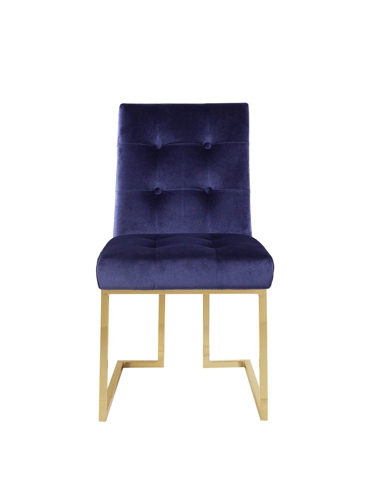 Navy Tufted Velvet Dining Side Chair A36226