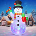 10 FT Christmas Inflatable Santa Claus with LED Lights Y77387