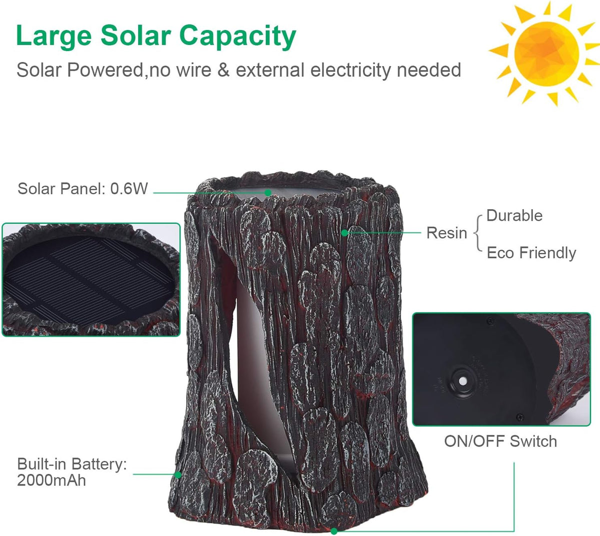 Solar Powered Flickering Flame Lantern Lights 2 Pack I895