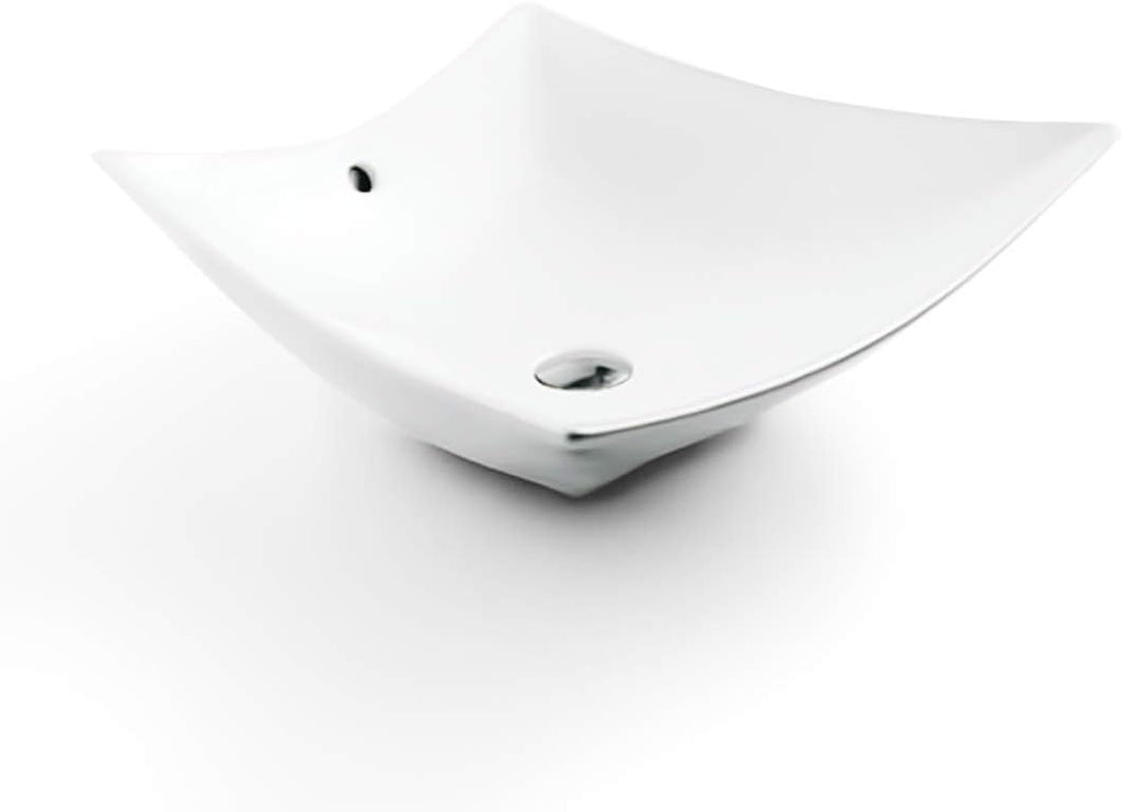18 Inch Round Ceramic Vessel Sink with Overflow P908
