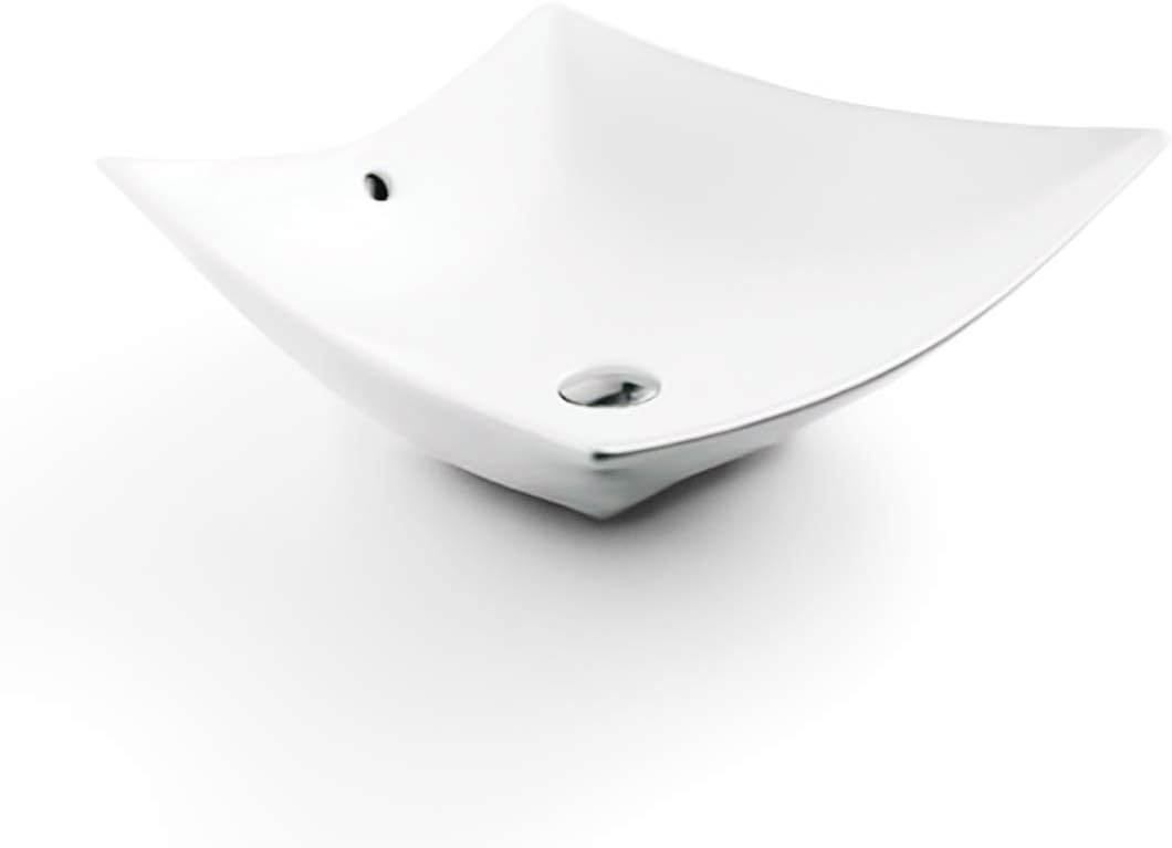 18 Inch Round Ceramic Vessel Sink with Overflow P908