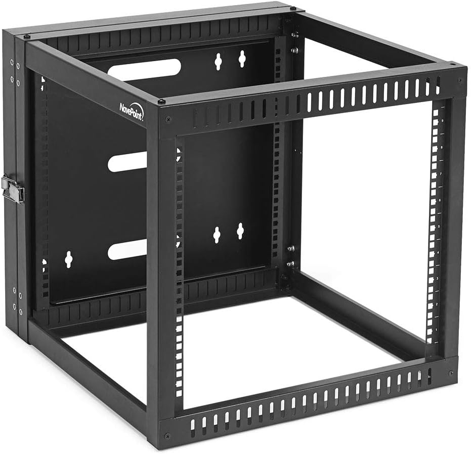 9U Hinged Open Frame Wall-Mount Network Rack R236581