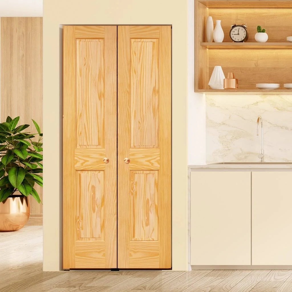 Paneled Solid Wood Unfinished Standard Door J9389