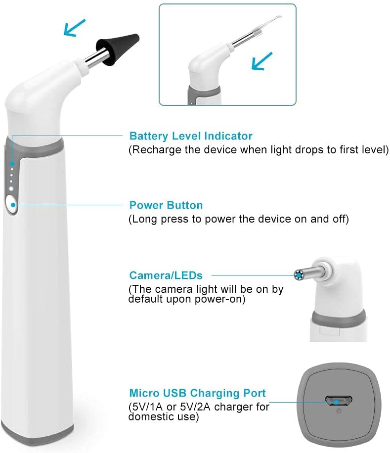 3.9mm WiFi Ear Scope Camera with 6 LED Lights Y730