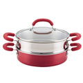 3 Pc Aluminum Non Stick Steamer with Insert L80735