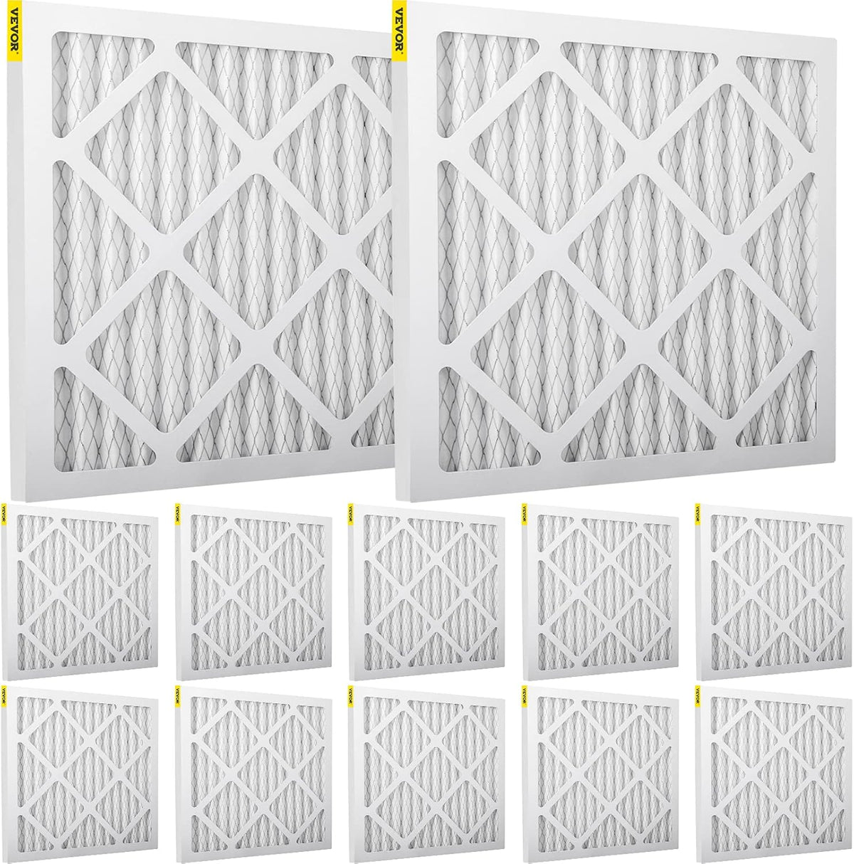 HEPA Replacement Filter, 12pcs HVAC Pleated Air Filter, MERV 8 R312