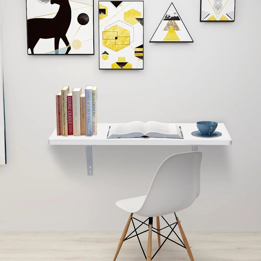 Black Wall Mounted Floating Folding Desk M3314