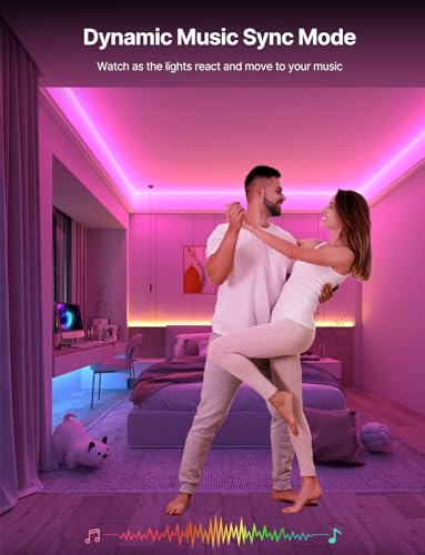 30m RGB Music Sync Color Changing Led Strip Lights P207394
