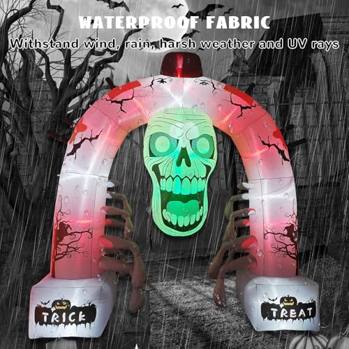 8FT Halloween Inflatable Archway with LED Lights N16888