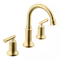 8 in. Widespread Double-Handle High-Arc Bathroom Faucet Matte Gold H432