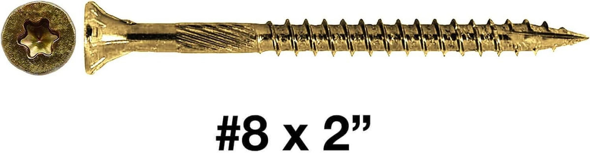 2" Gold Star Wood Torx/Star Drive Head J5095
