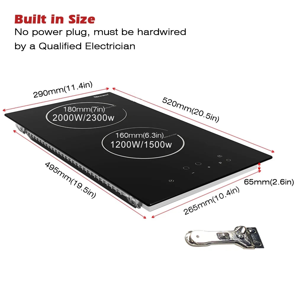 2 Burner Electric Cooktop N4708