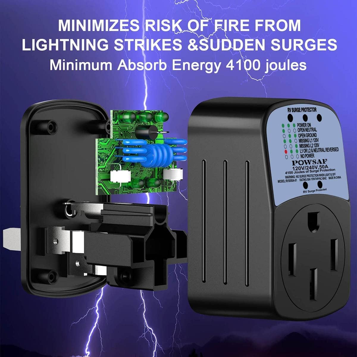 50 Amp RV Surge Protector E558049
