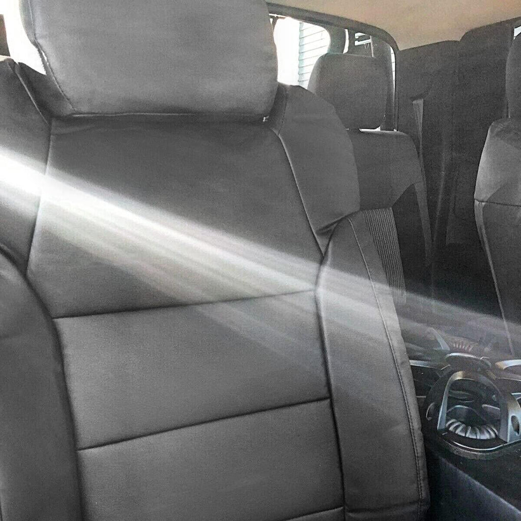 Black Leather Seat Covers V11151