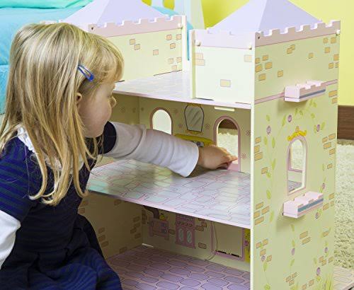 Wooden Fairytale Castle on Lazy Susan D6893