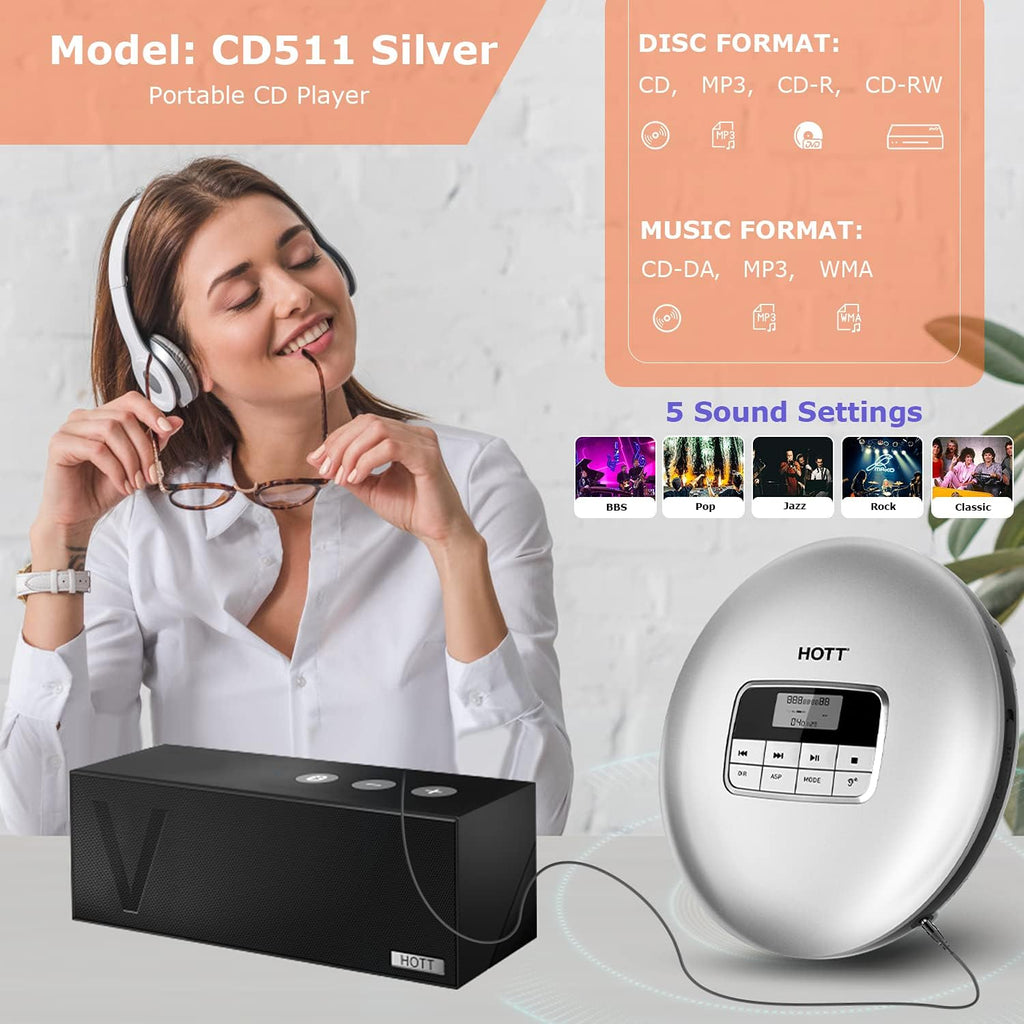 Portable CD Player with Headphones T131
