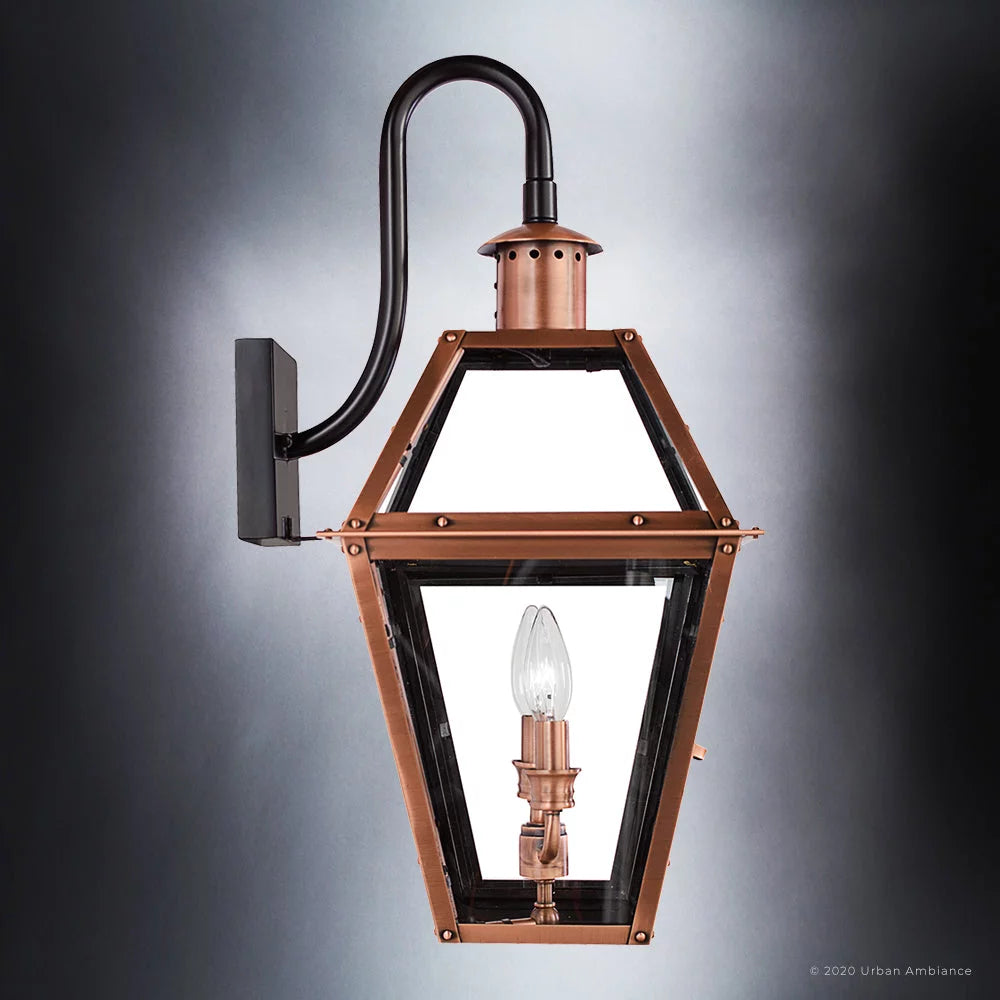 Outdoor Wall Sconce with Clear Glass O53725