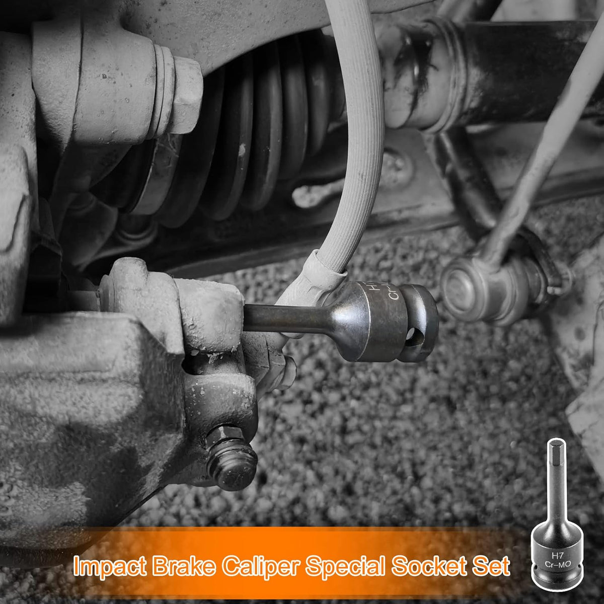 12 Pc Impact Brake Caliper Socket Set 1/2 Square Drive T558819