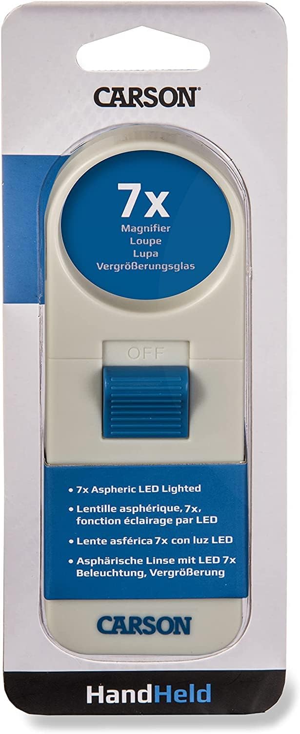 White 7x LED Lighted Aspheric Magnifier with 1.5'' Lens Diameter V51211