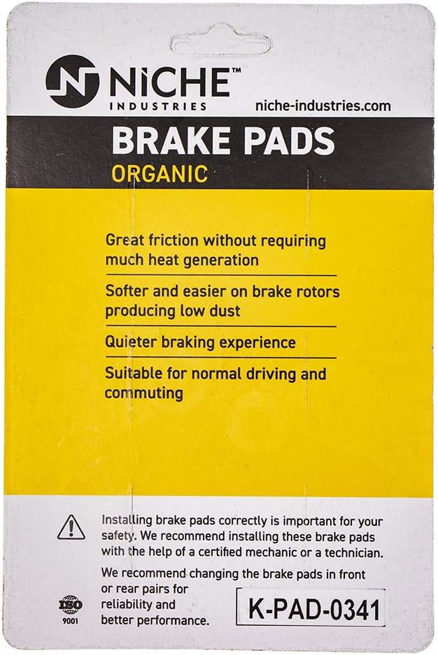 Brake Pad Set Organic Pack of 2 B170725