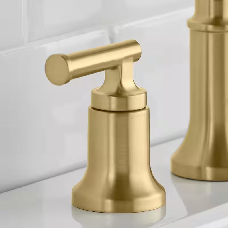 8 in. Widespread Double-Handle High-Arc Bathroom Faucet Matte Gold H432