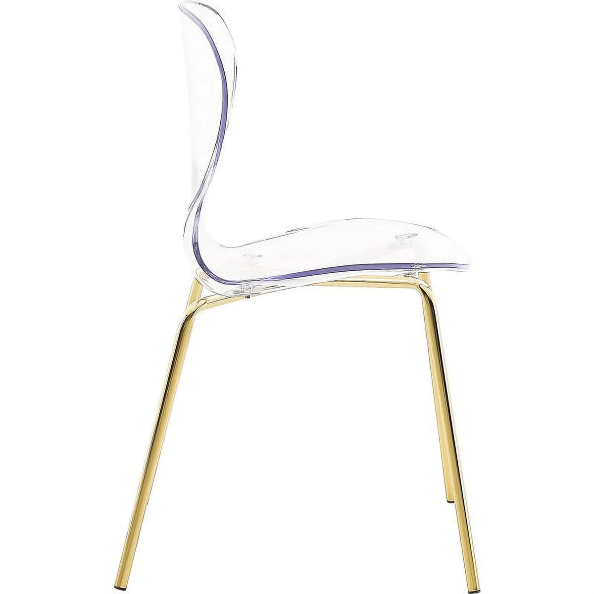 Gold Metal Dining Chair Set of 2 R37111