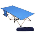 Kids Cot for Sleeping 5-10, Portable Folding Toddler Cot Bed, Blue 53x26 Z931