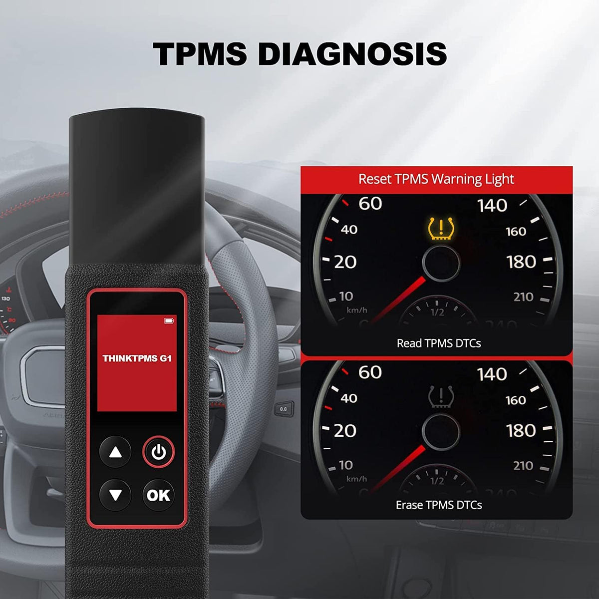 TPMS Relearn Tool 315/433MHz Universal Sensors Programming Tool A987090