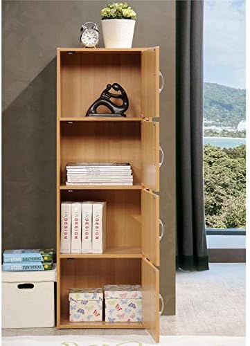 4 Shelf 4 Door Bookcase in Beech G920836