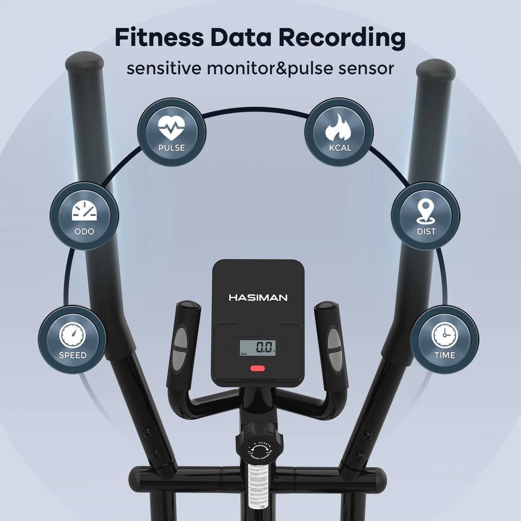 Silent Magnetic Elliptical Bike Stationary Exercise Machine R1937