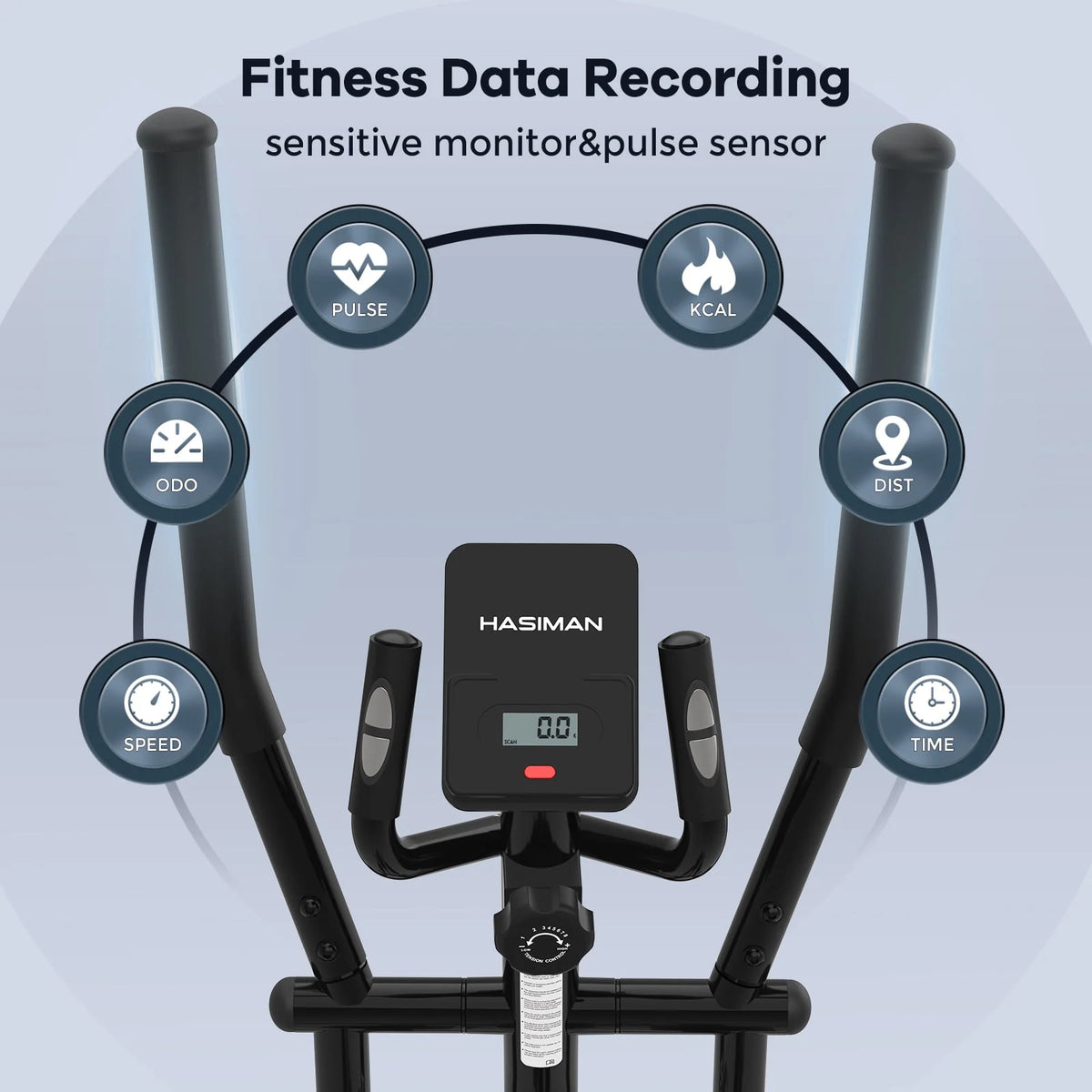 Silent Magnetic Elliptical Bike Stationary Exercise Machine R1937