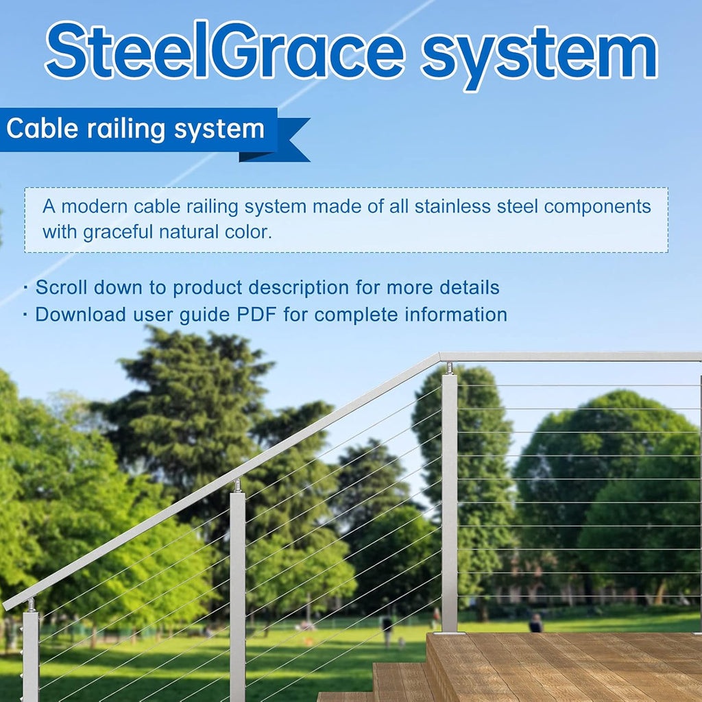 40Pack Cable Railing Protector Sleeve Grommet T316 Stainless Steel B8032